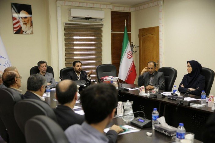 جلسه دیدار هیأت رئیسه واحد الکترونیکی با مدیران گروه های آموزشی